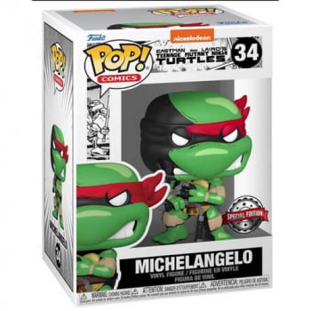Boneco As Tartarugas Ninja Michelangelo 34 Funko Pop Comics