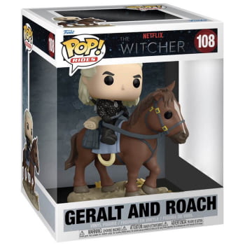 Boneco Funko Pop The Witcher Geralt and Roach 108 Rides