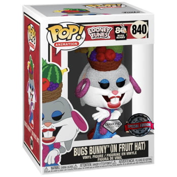 Funko Pop Pernalonga 840 Bugs Bunny In Fruit Hat Diamond