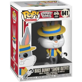 Boneco Funko Pop Pernalonga 841 Bugs Bunny Show Outfit Looney Tunes