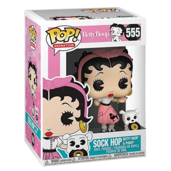 Funko Pop Betty Boop Sock Hop e Pudgy 555 Betty Boop Funko Pop Betty Boop Sock Hop e Pudgy 555 Betty Boop