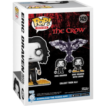 Boneco Colecionável Funko Pop The Crow Edic Draven with Crow 1429 O Corvo