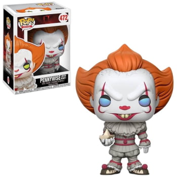 Boneco Funko Pop Pennywise With Boat 472 It A Coisa