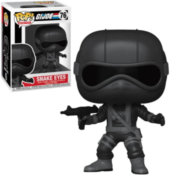 Boneco Colecionável Funko Pop G.I. Joe Snake Eyes 76 Retro Toys