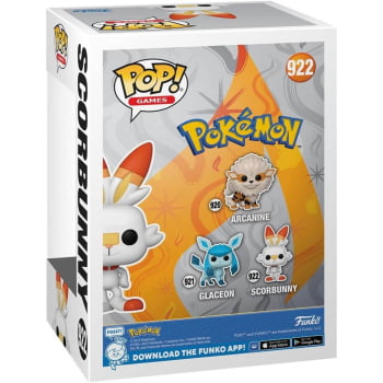 Boneco Colecionável Funko Pop Pokémon Scorbunny 922 Games