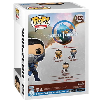 Boneco Funko Pop Sub-Zero 1022 Mortal Kombat 1
