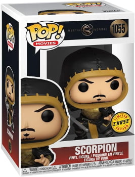 Funko Pop Mortal Kombat Scorpion 1055 CHASE Unmasked