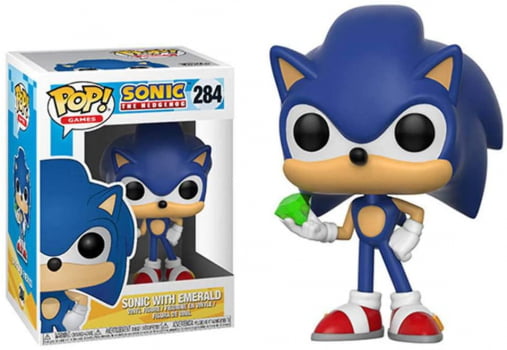 Funko Pop Sonic with Emerald 284 Sonic The Hedgehog