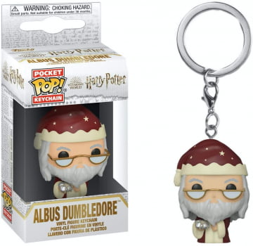 Chaveiro Albus Dumbledore Holiday Funko Pop Pocket Keychain Harry Potter