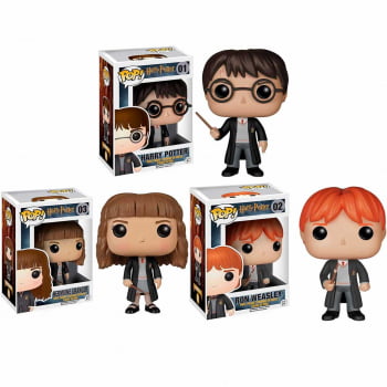 Funko Pop Harry Potter, Hermione Granger e Ron Weasley