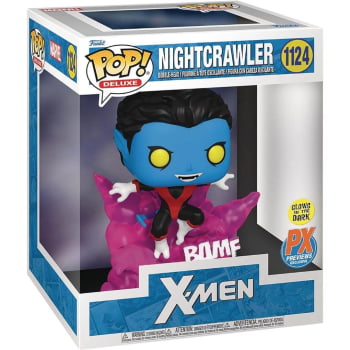 Boneco Colecionável Marvel Funko Pop X-Men Nightcrawler Teleporting 1124 GITD Noturno