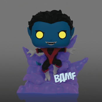 Boneco Colecionável Marvel Funko Pop X-Men Nightcrawler Teleporting 1124 GITD Noturno