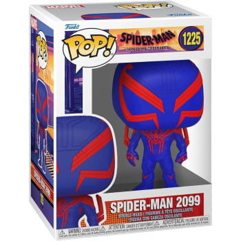 Boneco Colecionável Marvel Funko Pop Spider-Man 2099 Miguel O'Hara 1225 Homem Aranha Através do Aranhaverso