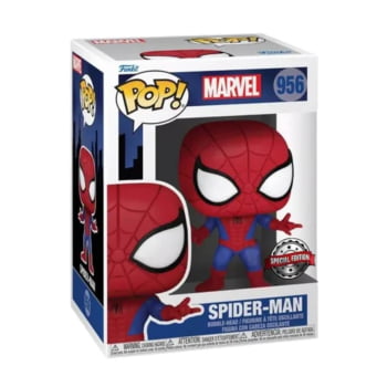 Boneco Funko Pop Homem Aranha 956 Marvel Animated Spider-Man