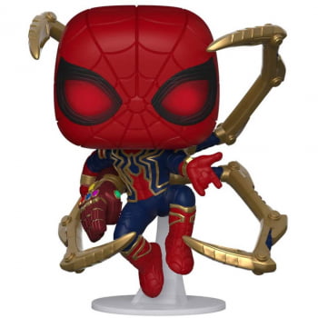 Boneco Funko Pop Homem Aranha Iron Spider Nano Gauntlet 574 Marvel Vingadores
