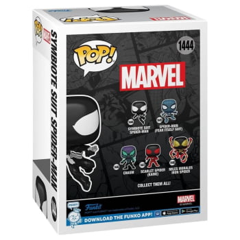Boneco Funko Pop Homem Aranha Symbiote Suit Spider-Man 1444 Marvel Comics