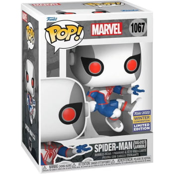 Boneco Funko Pop Marvel Homem Aranha 1067 Spider-Man Bug-Eyes Armor CCXP