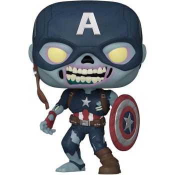 Boneco Funko Pop Marvel What If Zombie Captain America 941