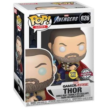 Boneco Funko Pop Thor Gamerverse 628 GITD Exclusive Marvel Avengers
