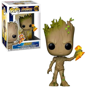 Boneco Funko Pop Vingadores Guerra Infinita Groot Stormbreaker 416 Marvel