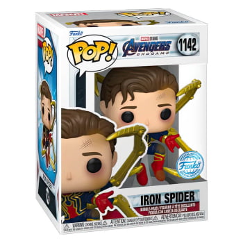 Boneco Homem Aranha Funko Pop Iron Spider 1142 Marvel Vingadores Ultimato