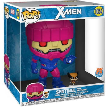 Boneco Marvel Funko Pop Jumbo X-Men Sentinel with Wolverine 1054 (25cm)