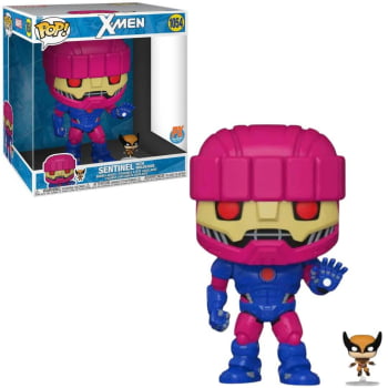 Boneco Marvel Funko Pop Jumbo X-Men Sentinel with Wolverine 1054 (25cm)