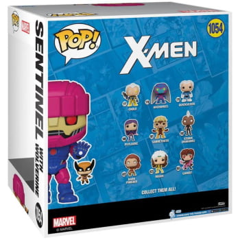 Boneco Marvel Funko Pop Jumbo X-Men Sentinel with Wolverine 1054 (25cm)