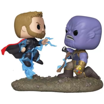 Boneco Vingadores Funko Pop Thor vs Thanos 707 Movie Moments Marvel Avengers Infinity War