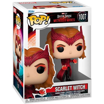 Boneco Funko Pop Marvel Scarlet Witch 1007 Feiticeira Escarlate Doutor Estranho no Multiverso da Loucura
