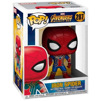 Boneco Marvel Homem Aranha 287 Funko Pop Iron Spider Vingadores Guerra Infinita