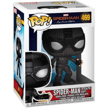 Funko Pop Homem Aranha Stealth Suit 469 Spider-Man Marvel Comics