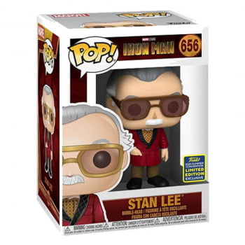 Funko Pop Marvel Homem de Ferro Stan Lee 656 SDCC