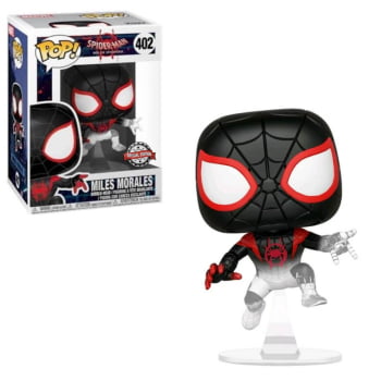 Funko Pop Miles Morales Homem Aranha 402 Into The Spiderverse