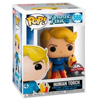Funko Pop Quarteto Fantástico Tocha Humana 569 - Human Torch