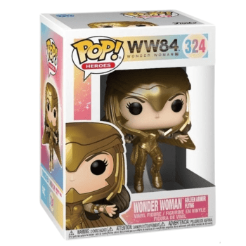 Funko Pop Wonder Woman 324 Golden Armor Mulher Maravilha 1984