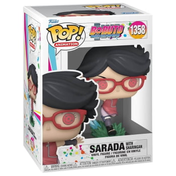 Boneco Funko Pop Sarada With Sharingan 1358 Boruto Naruto Next Generations