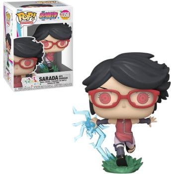 Boneco Funko Pop Sarada with Sharingan 1358 Boruto Naruto Next Generations