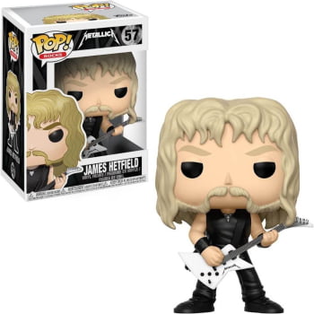 Boneco Colecionável Funko Pop Rocks Metallica James Hetfield 57