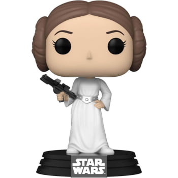 Boneco Colecionável Funko Pop Star Wars Princess Leia 595 Episode IV A New Hope