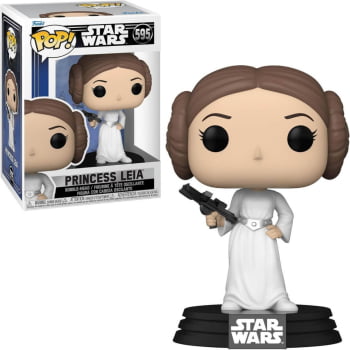 Boneco Colecionável Funko Pop Star Wars Princess Leia 595 Episode IV A New Hope