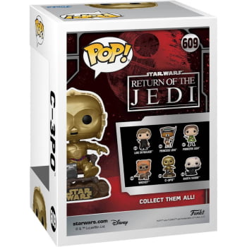 Boneco Colecionável Funko Pop Star Wars Return of the Jedi C-3PO 609