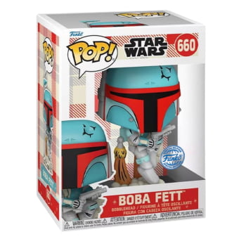 Boneco Funko Pop Star Wars Boba Fett Retro Reimagined 660 Exclusive