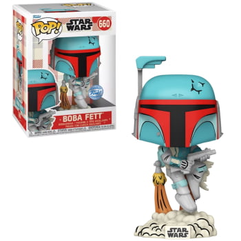 Boneco Funko Pop Star Wars Boba Fett Retro Reimagined 660 Exclusive