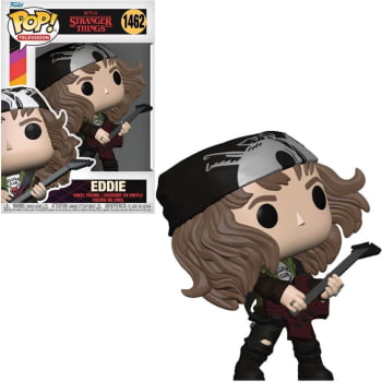 Boneco Colecionável Funko Pop Stranger Things Hunter Eddie com Guitarra 1462