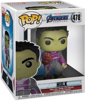Funko Pop Hulk Nano Manopla do Infinito 478 Vingadores Ultimato