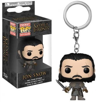 Game of Thrones - Chaveiro Jon Snow Funko Pop Pocket Keychain