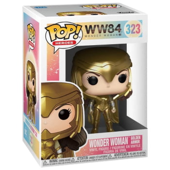 Funko Pop Mulher Maravilha 323 Golden Armor - Wonder Woman 1984