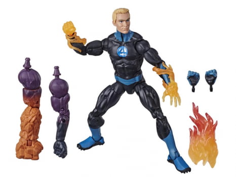 Marvel Legends Quarteto Fantástico - Fantastic Four BAF Super Skrull 6 Bonecos + 1 BAF