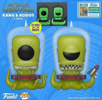 The Simpsons - Kang and Kodos 2-Pack Funko Pop SDCC Exclusive
